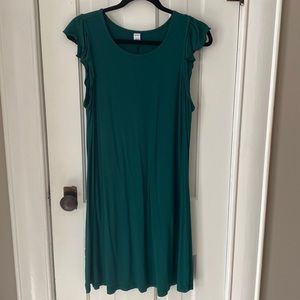 Old Navy size Large green cap sleeve dress